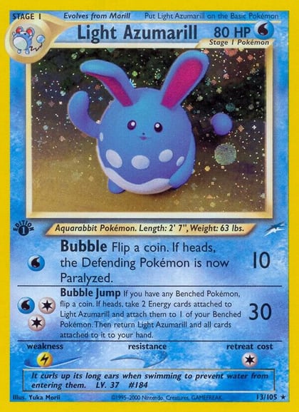 Light Azumarill, Neo Destiny 013/105