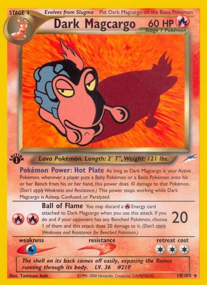 Dark Magcargo, Neo Destiny 018/105