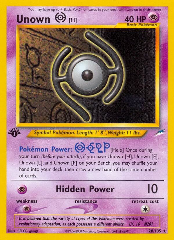 Unown [H], Neo Destiny 028/105