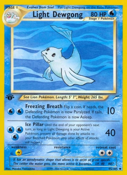 Light Dewgong, Neo Destiny 045/105