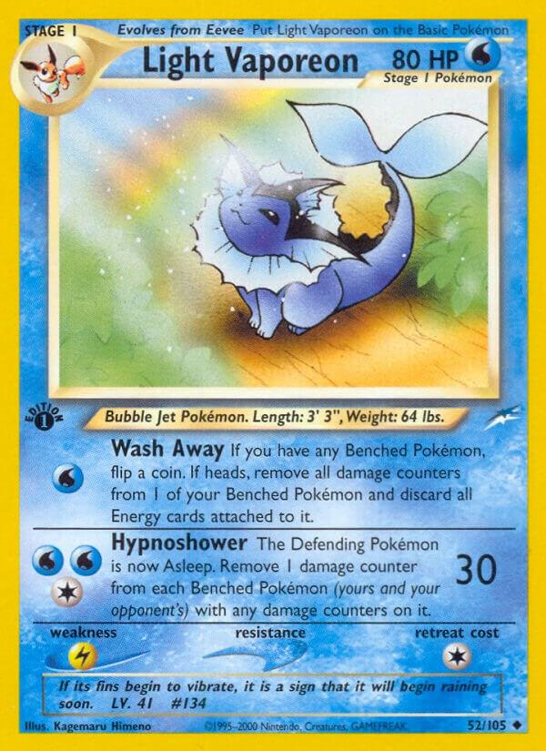 Light Vaporeon, Neo Destiny 052/105