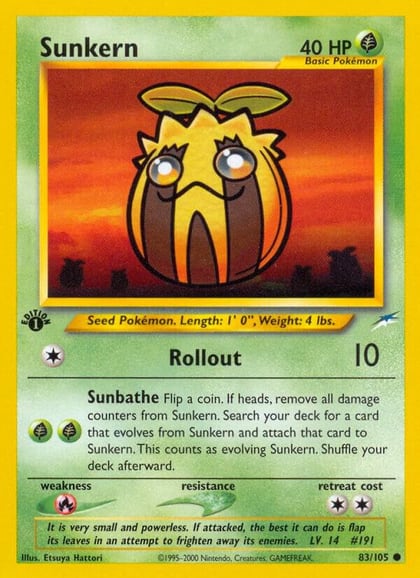 Sunkern, Neo Destiny 083/105