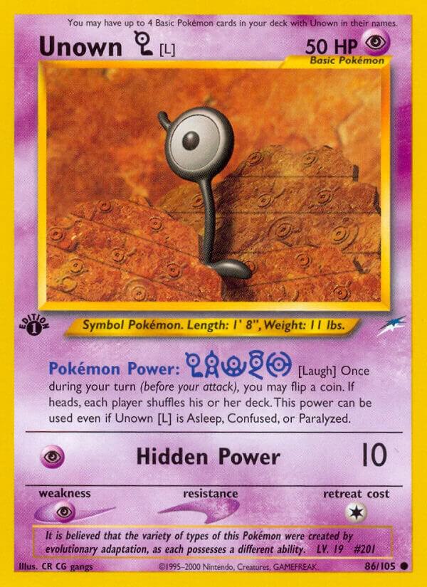 Unown [L], Neo Destiny 086/105