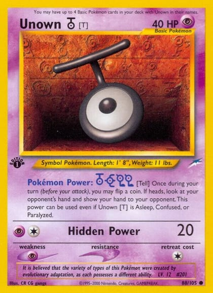 Unown [T], Neo Destiny 088/105