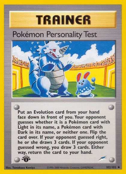 Pokemon Personality Test, Neo Destiny 102/105
