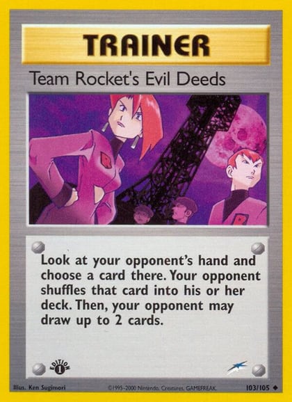 Team Rocket's Evil Deeds, Neo Destiny 103/105