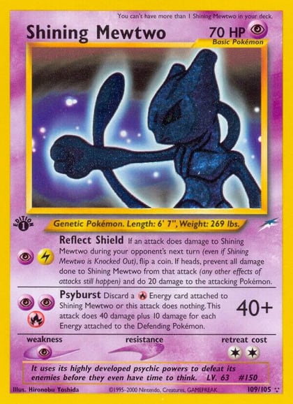 Shining Mewtwo, Neo Destiny 109/105