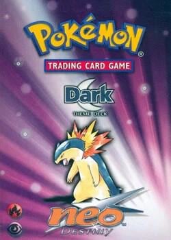 Neo Destiny Theme Deck - "Dark", Neo Destiny P232872