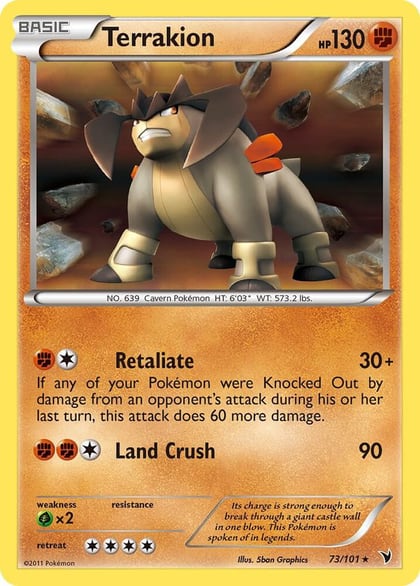 Terrakion, Noble Victories 73/101