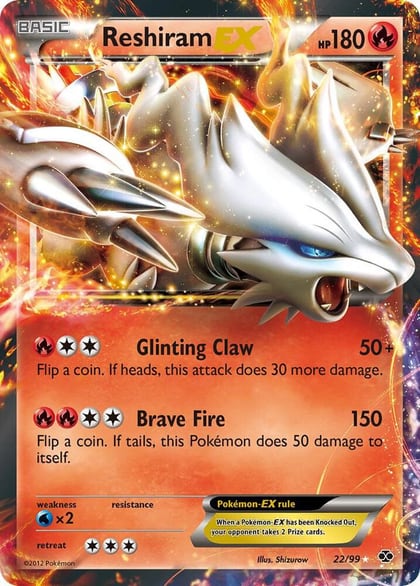 Reshiram EX, Next Destinies 22/99