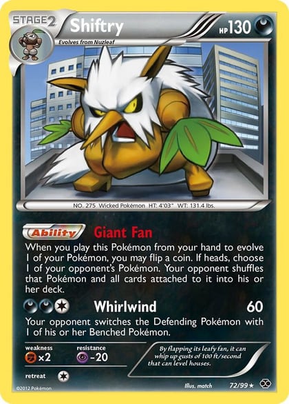 Shiftry, Next Destinies 72/99