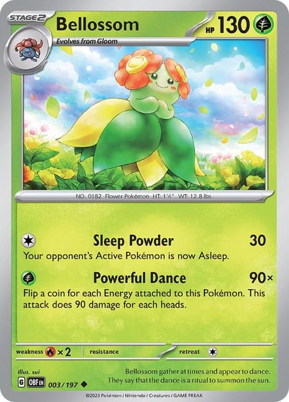 Bellossom, SV03: Obsidian Flames 003/197