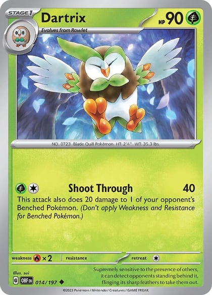 Dartrix, SV03: Obsidian Flames 014/197
