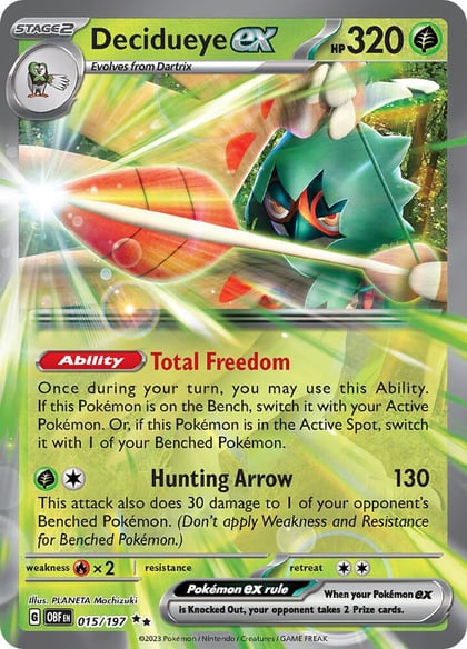 Decidueye ex, SV03: Obsidian Flames 015/197
