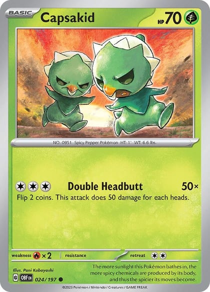 Capsakid - 024/197, SV03: Obsidian Flames 024/197