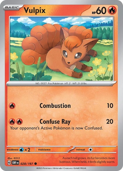 Vulpix, SV03: Obsidian Flames 028/197