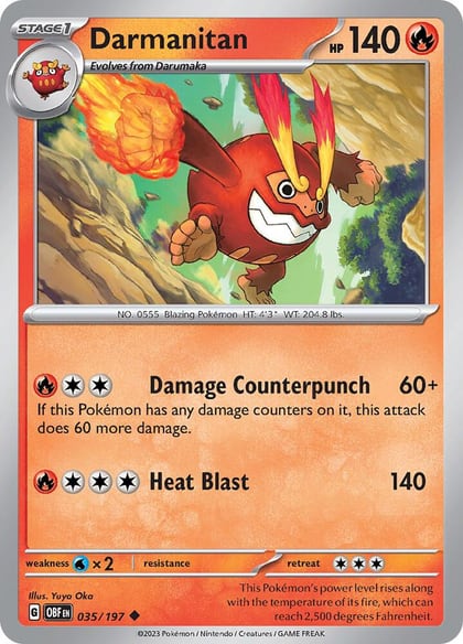 Darmanitan, SV03: Obsidian Flames 035/197
