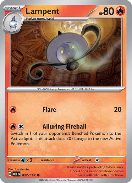 Lampent, SV03: Obsidian Flames 037/197