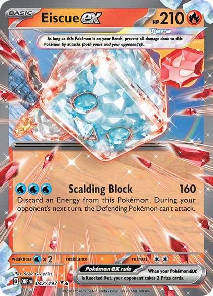 Eiscue ex, SV03: Obsidian Flames 042/197