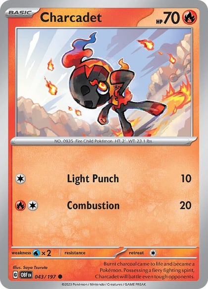 Charcadet, SV03: Obsidian Flames 043/197
