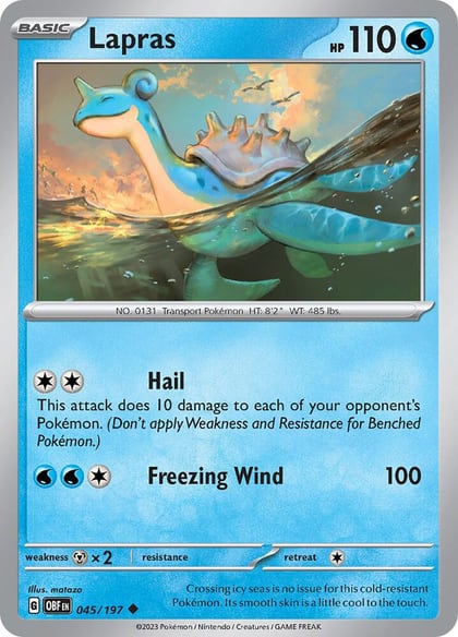 Lapras, SV03: Obsidian Flames 045/197