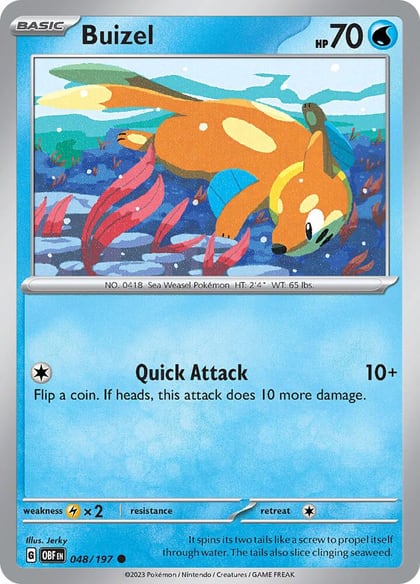 Buizel, SV03: Obsidian Flames 048/197
