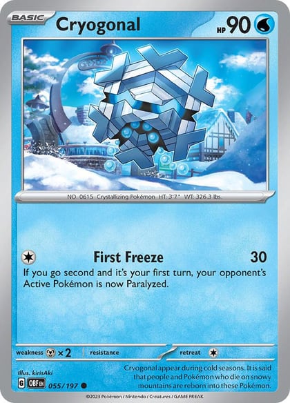 Cryogonal, SV03: Obsidian Flames 055/197