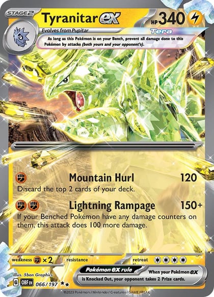 Tyranitar ex, SV03: Obsidian Flames 066/197