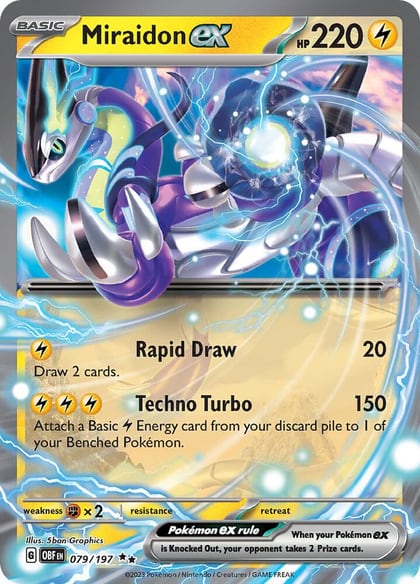 Miraidon ex, SV03: Obsidian Flames 079/197