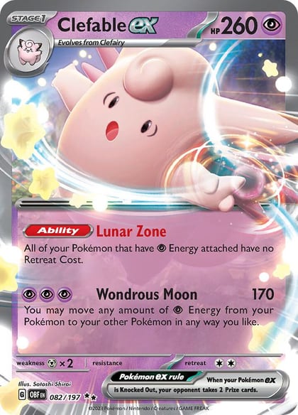Clefable ex, SV03: Obsidian Flames 082/197