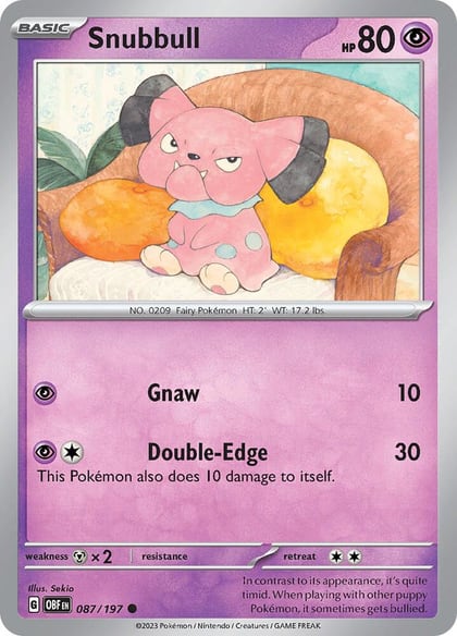 Snubbull, SV03: Obsidian Flames 087/197