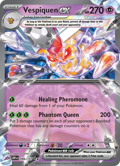 Vespiquen ex, SV03: Obsidian Flames 096/197