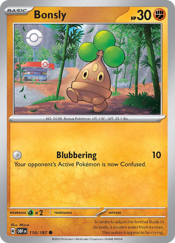 Bonsly, SV03: Obsidian Flames 110/197
