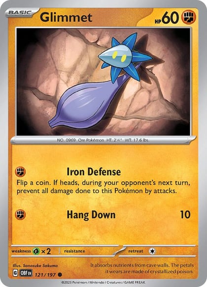 Glimmet - 121/197, SV03: Obsidian Flames 121/197