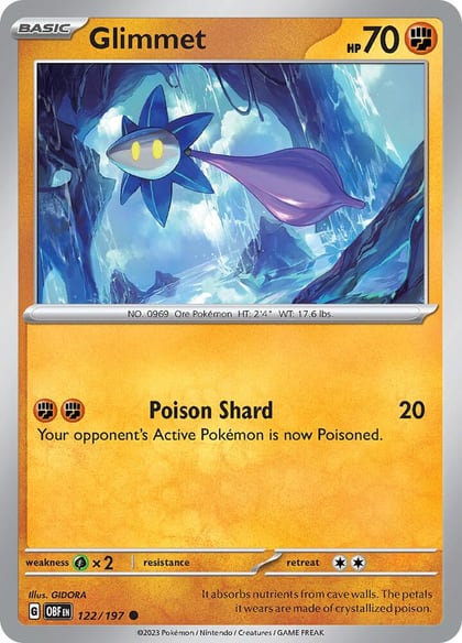 Glimmet - 122/197, SV03: Obsidian Flames 122/197