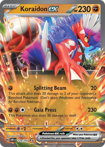 Koraidon ex, SV03: Obsidian Flames 124/197