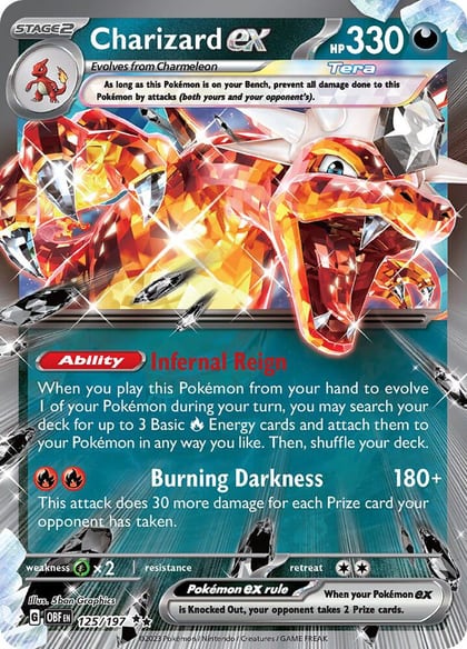 Charizard ex - 125/197, SV03: Obsidian Flames 125/197