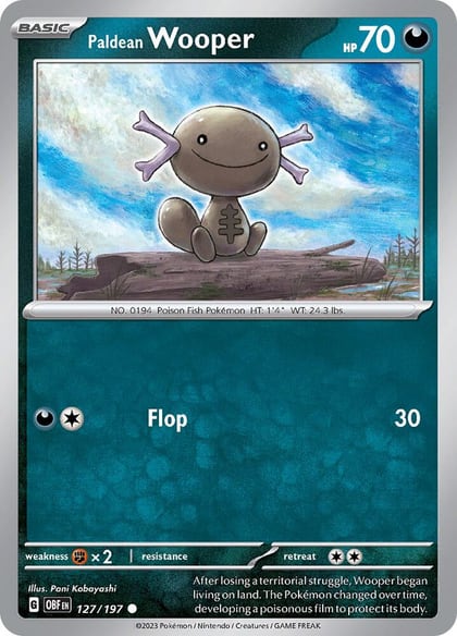 Paldean Wooper - 127/197, SV03: Obsidian Flames 127/197