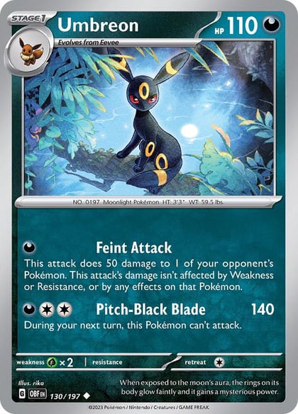 Umbreon, SV03: Obsidian Flames 130/197