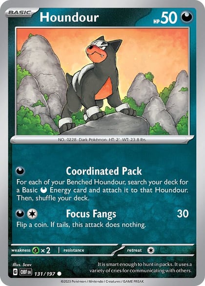 Houndour - 131/197, SV03: Obsidian Flames 131/197