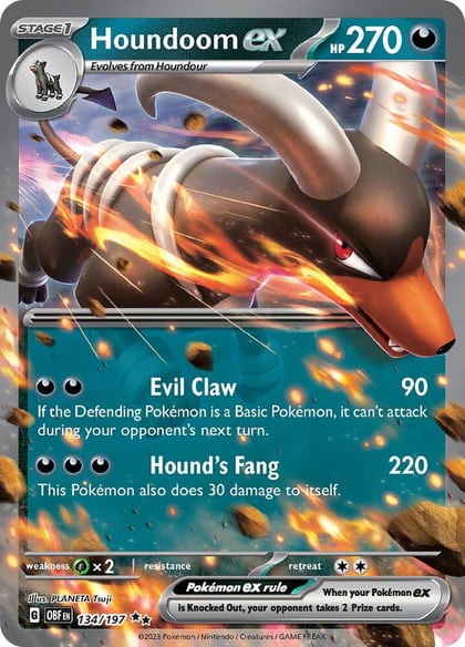 Houndoom ex, SV03: Obsidian Flames 134/197