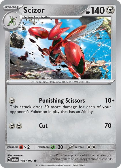 Scizor, SV03: Obsidian Flames 141/197