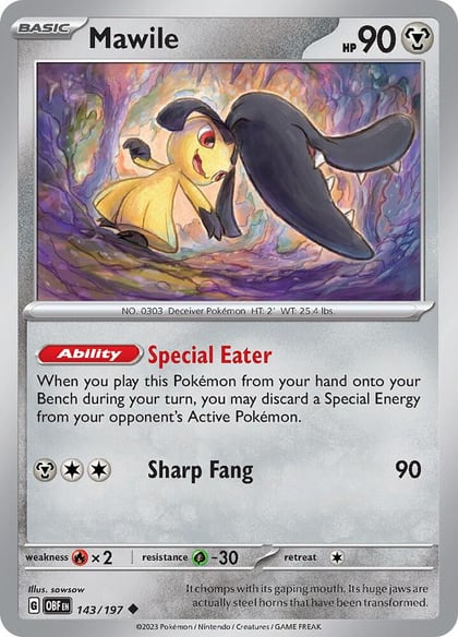 Mawile - 143/197, SV03: Obsidian Flames 143/197