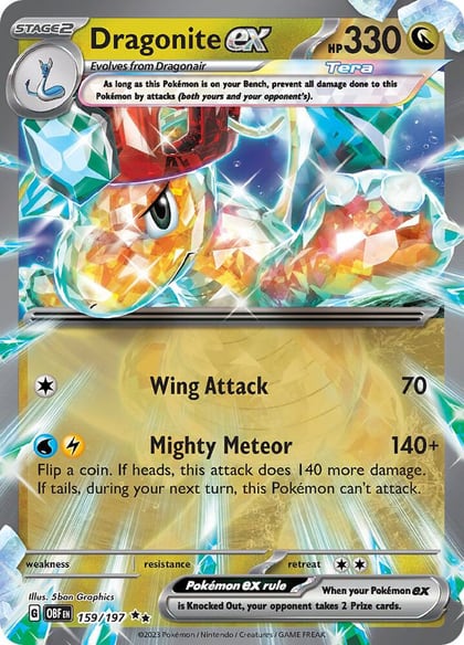 Dragonite ex, SV03: Obsidian Flames 159/197
