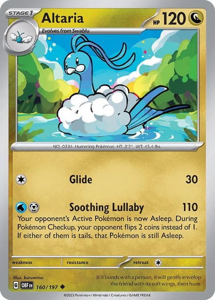 Altaria, SV03: Obsidian Flames 160/197