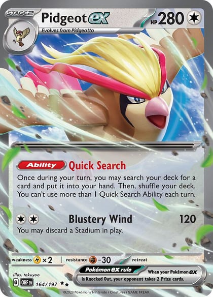 Pidgeot ex, SV03: Obsidian Flames 164/197