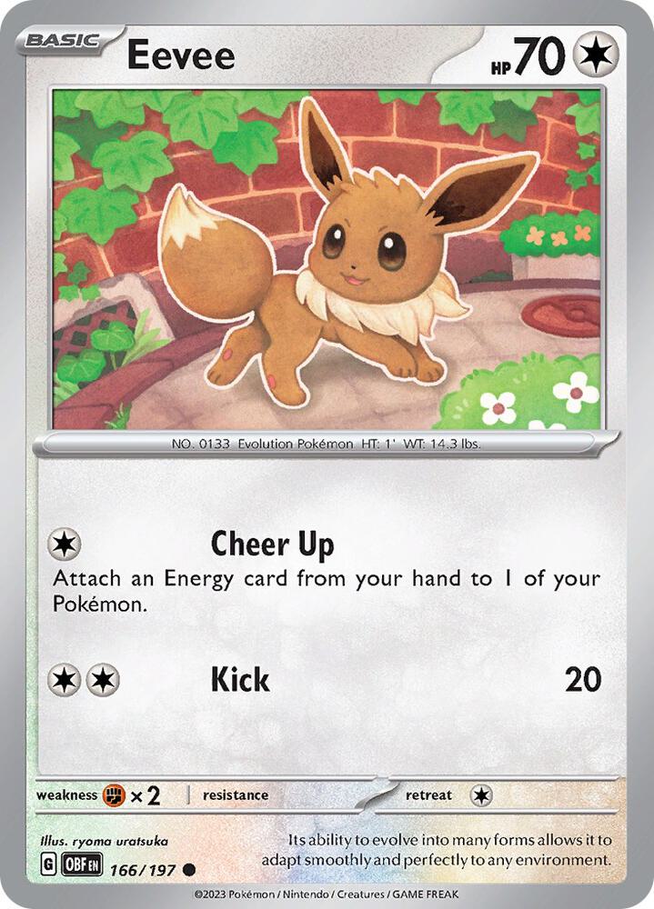 Eevee, SV03: Obsidian Flames 166/197