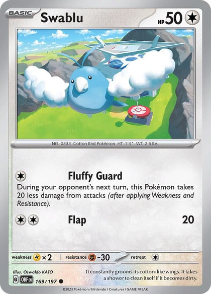 Swablu, SV03: Obsidian Flames 169/197