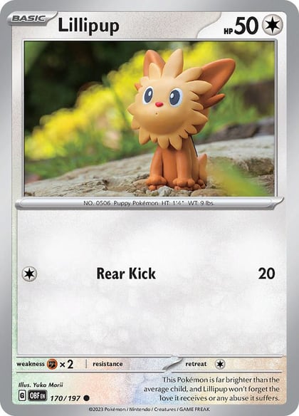 Lillipup, SV03: Obsidian Flames 170/197