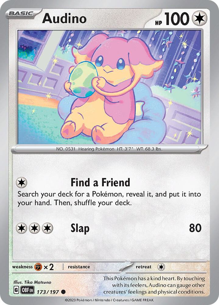 Audino, SV03: Obsidian Flames 173/197